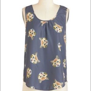 ModCloth It Had to be Mew top in cats!
